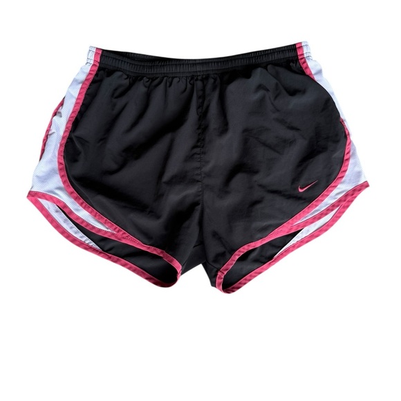 Nike Black and Pink Athletic Shorts Lightweight Breathable - Picture 1 of 4